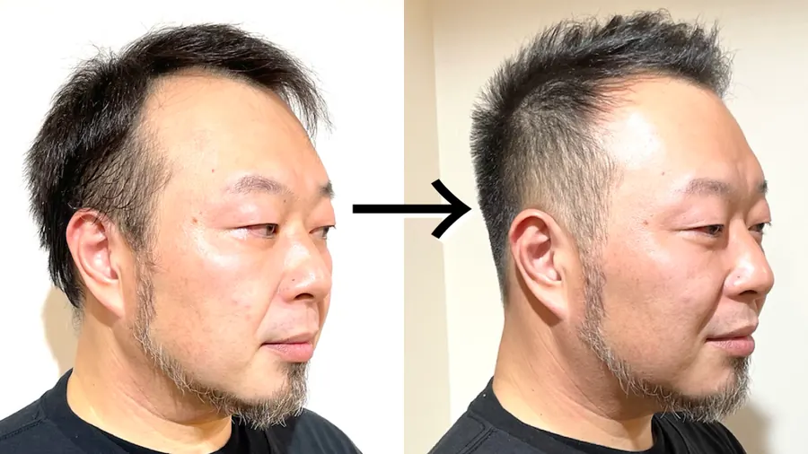 推剪超短髮的改造前後對照