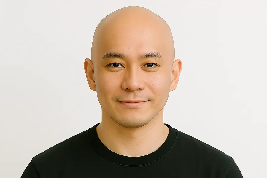 頭型接近蛋型的人適合光頭